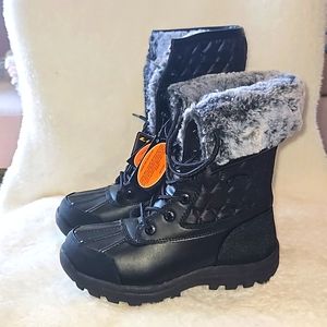LUGZ TAMBOLA LACE UP FUR SNOW WINTER BLACK BOOT WOMEN SIZE 6